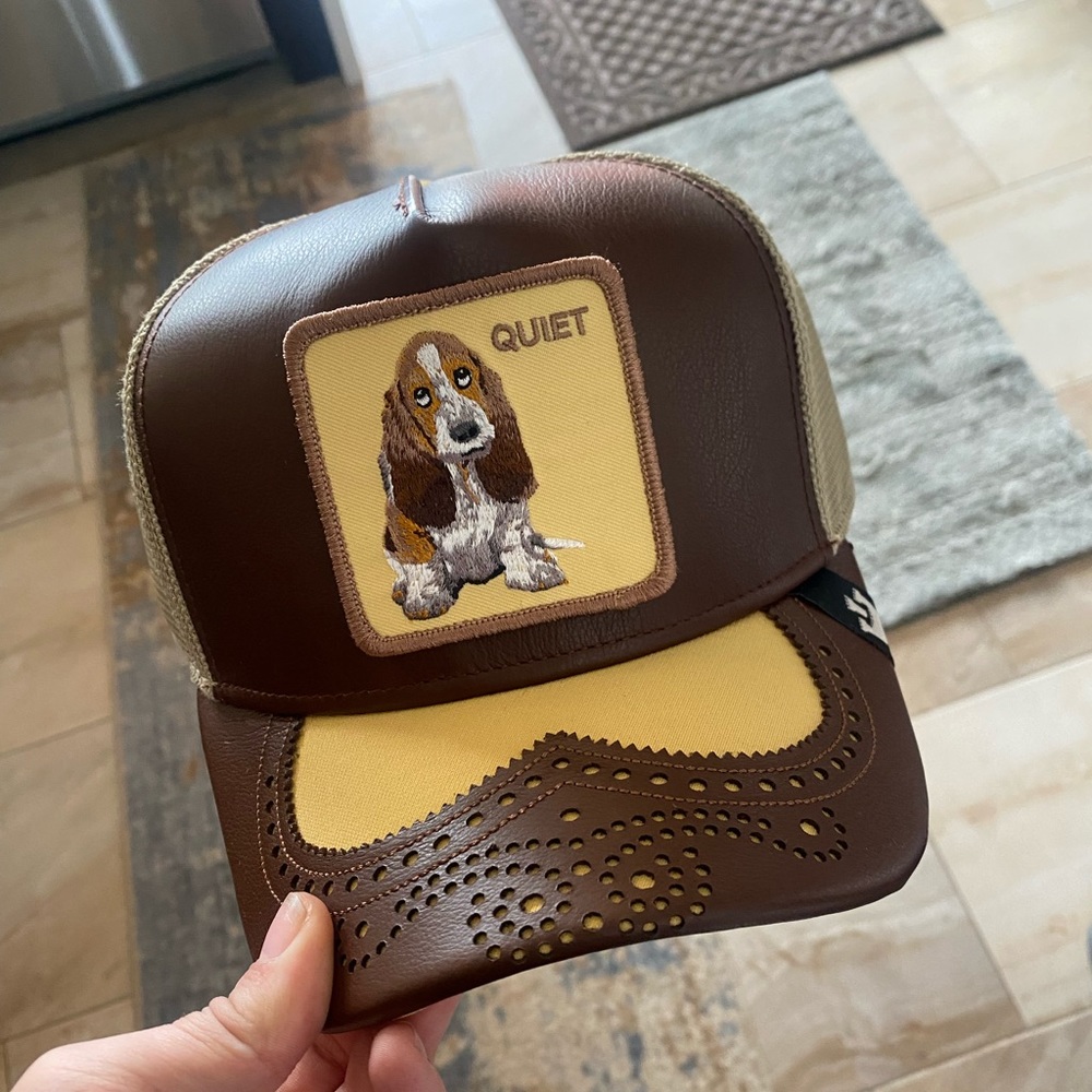 Goorin Bros 3/1 Farm Fresh Drop QUIET Brown leather Hat